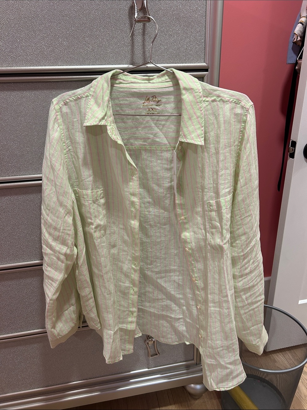 NWT Lilly Pulitzer Seaview Button Down XXL